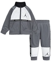 Jordan Baby Boys Jumpman Air Blocked Tricot Jacket and Jogger Pants, 2 Piece Set