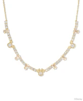 Kendra Scott 14k Gold-Plated Cubic Zirconia Mickey & Minnie Mouse 19" Adjustable Tennis Necklace