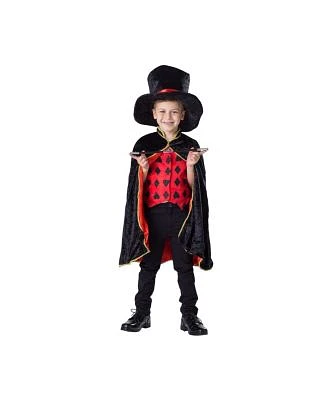 Dress Up America Black Velvet Magician Costume Set Kids Boys Girls