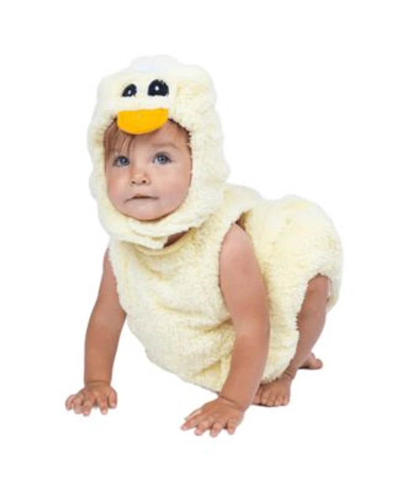 Dress Up America Little Duck Romper Hood Costume Set Infants Boys Girls