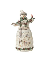 Jim Shore Woodland Snowman with Pine Figurine