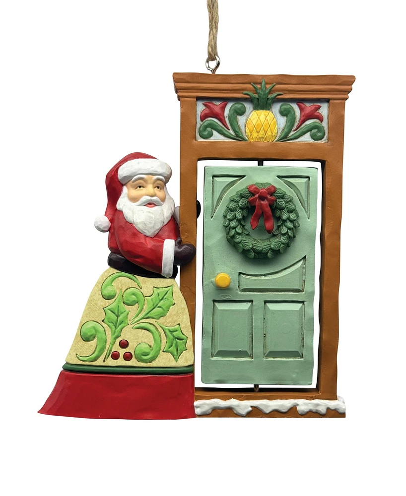 Jim Shore Santa at Doorway Rotate Ornament