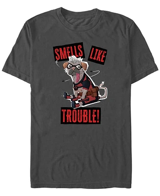 Fifth Sun Men's Smells Like Trouble Short Sleeve T-Shirt