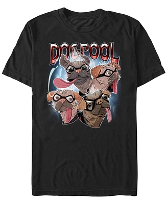 Fifth Sun Men's Dogpool And Lightning Short Sleeve T-Shirt