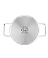 Fissler Pure Collection Stainless Steel Quart Stock Pot with Glass Lid