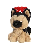 Aurora Small Xoxo German Shepherd Love On The Mind Heartwarming Plush Toy Brown 6"