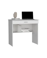 Depot E-Shop Storage Storage Desk, Spacious Stylish with Drawer and Shelf