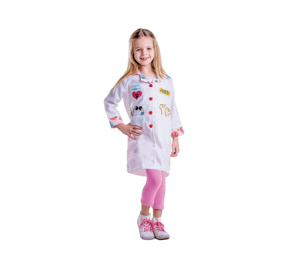 Dress Up America Veterinarian Coat Costume - Kids Girls & Boys