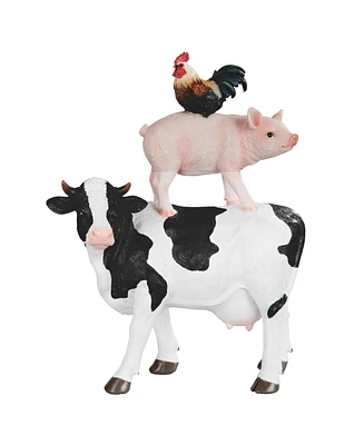 Fc Design 11"H Cow, Pig & Hen Standing Figurine Decoration Home Decor Perfect Gift for House Warming, Holidays and Birthdays