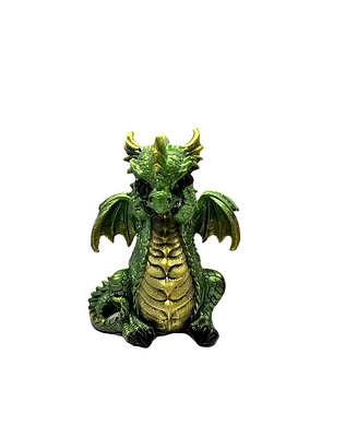 Fc Design 5.5"H Green Dragon no See Figurine Decoration Home Decor Perfect Gift for House Warming, Holidays and Birthdays