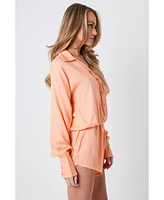 Creea the Label Women's Button-Up Long Sleeve Romper