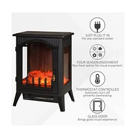 Slickblue Electric Fireplace: Adjustable Heat Settings & Realistic Flame Effect