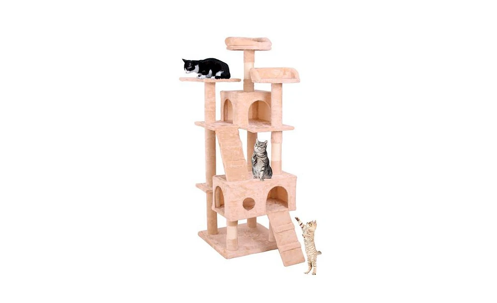 Slickblue Cat Climbing Frame – Multi-Level Structure for Scratching, Climbing, and Play