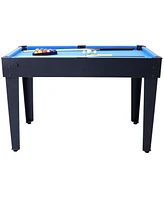 Slickblue 5-in-1 Multi-Game Table: Billiards, Air Hockey, Foosball, Ping Pong, & Basketball