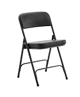 Slickblue 4-Pack Metal Folding Chairs with Padded Seat & Back – Ideal for Home, Office, Indoor & Outdoor Events, Parties, Weddings