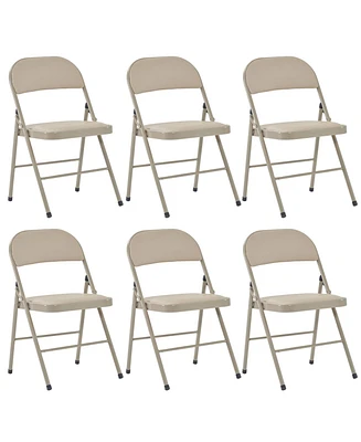 Slickblue 6-Piece Elegant Foldable Chairs Perfect for Conventions and Exhibitions