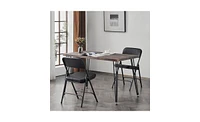 Set of 2 Metal Folding Chairs with Padded Seat and Back Ideal for Home and Office Use