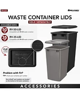 Rev-a-Shelf Double Pullout Trash Can 35 qt. with Soft-close, 53WC-1835SCDM-212