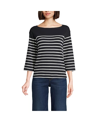 Lands' End Women's 3/4 Bell Sleeve Supima T-shirt