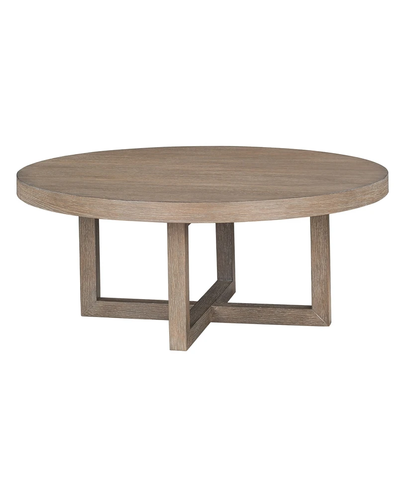 Portmore 44" Round Wood Cocktail Table - Two