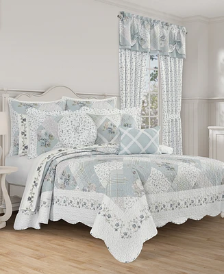Royal Court Bungalow 3-Pc. Quilt Set, Full/Queen