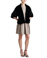 Natori Women's Faux-Fur Open-Front Topper Jacket