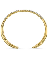 Diamond Open Cuff Bangle Bracelet (1 ct. t.w.) in 14k Gold-Plated Sterling Silver