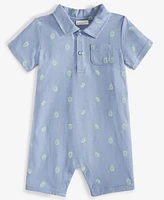 First Impressions Baby Tiny Turtles Collared Sunsuit, Created for Macy's