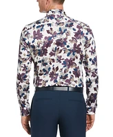 Perry Ellis Men's Long Sleeve Button-Front Floral Shirt