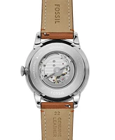 Fossil Men's Townsman Automatic Brown Leather Watch