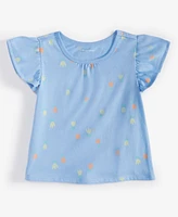 First Impressions Baby Girls Short-Sleeve Tulip Twirl Printed T-Shirt, Created for Macy's