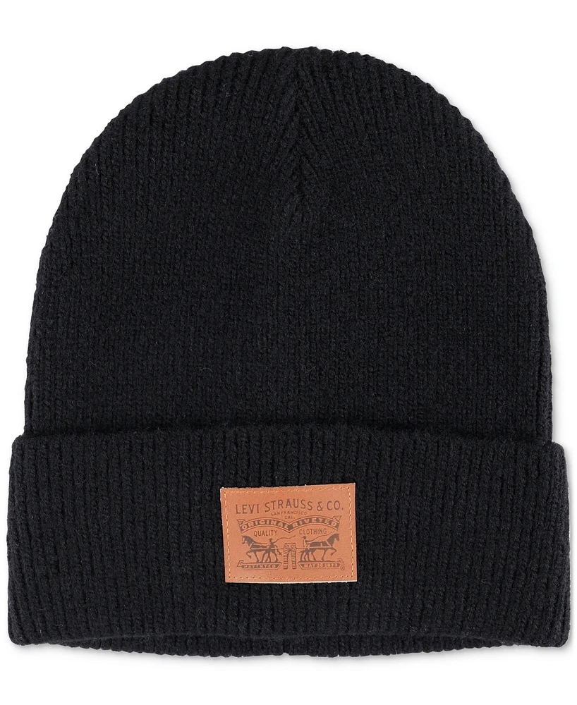 Levi's Men's Elevated Collection Soft Cuffed Beanie