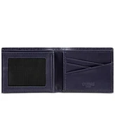 Men's Guess Cube Embossed Leather Wallet