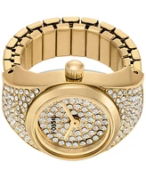 Fossil Women's Watch Ring Three-Hand Gold-Tone Stainless Steel Watch, 15mm