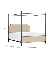 Hillsdale 52" Metal McArthur King Canopy Bed