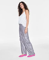 On 34th Women's High Rise Sequin Cargo Pants, Created for Macy's