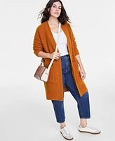 On 34th Women's Boucle Duster Cardigan, Exclusively at Macy's