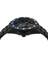 Philipp Plein Men's Gmt Black Ion-Plated Stainless Steel Bracelet Watch 44mm