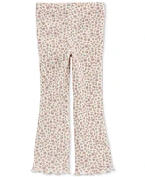 Carter's Toddler Girls Floral-Print Thermal Flare Pants