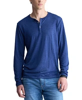 Men's Kaduk Long-Sleeve Burnout Henley Top