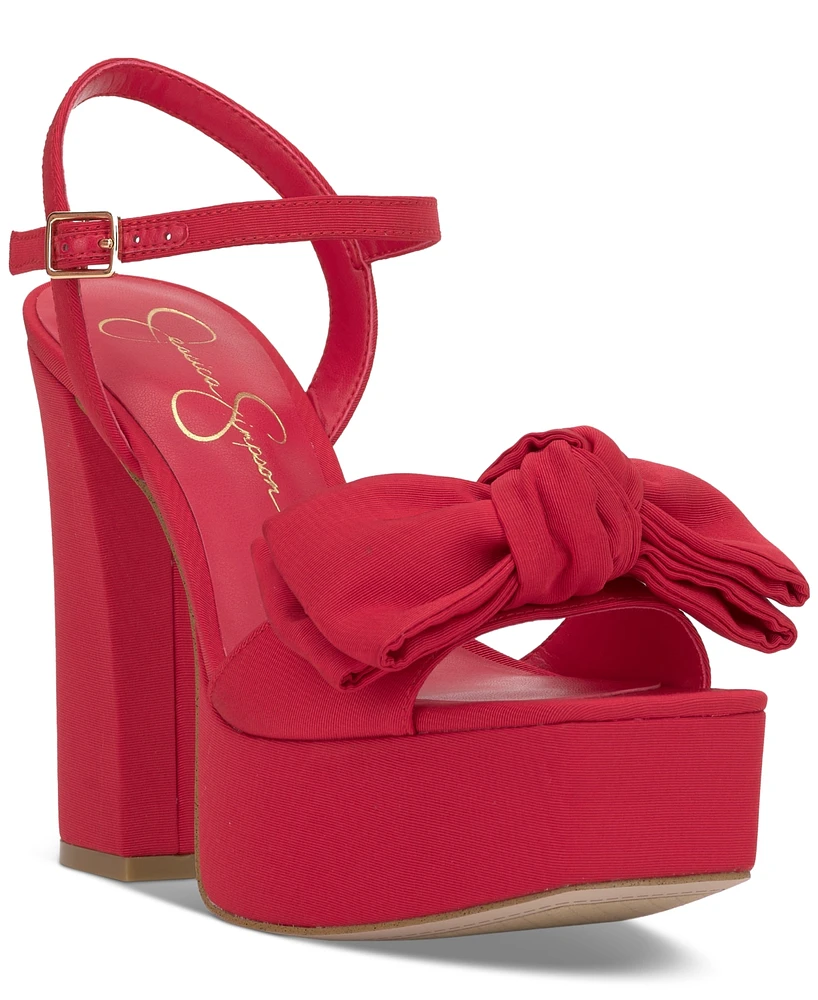 Jessica Simpson Women's Lollien Bow Platform Sandals