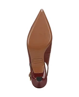 Franco Sarto Women's Marlow Pointed Toe Slingback Kitten Heel Pumps