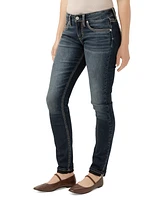 Silver Jeans Co. Women's Girlfriend Mid Rise Skinny-Leg