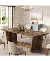 Tribesigns 70.87-Inch Dining Room Table: Wood Large Table for 6