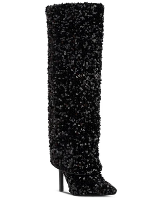 I.n.c. International Concepts Skylar Fold Over Cuffed Knee High Boots, Created for Macy's