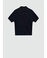 Mango Men's Fine-Knit Polo Shirt