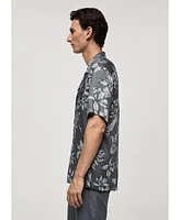 Mango Men's Hawaiian-Print Shirt