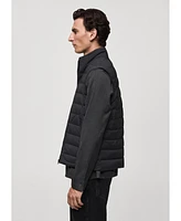 Mango Men's Water-Repellent Quilted Vest