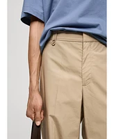 Mango Men's Regular Cotton Pants