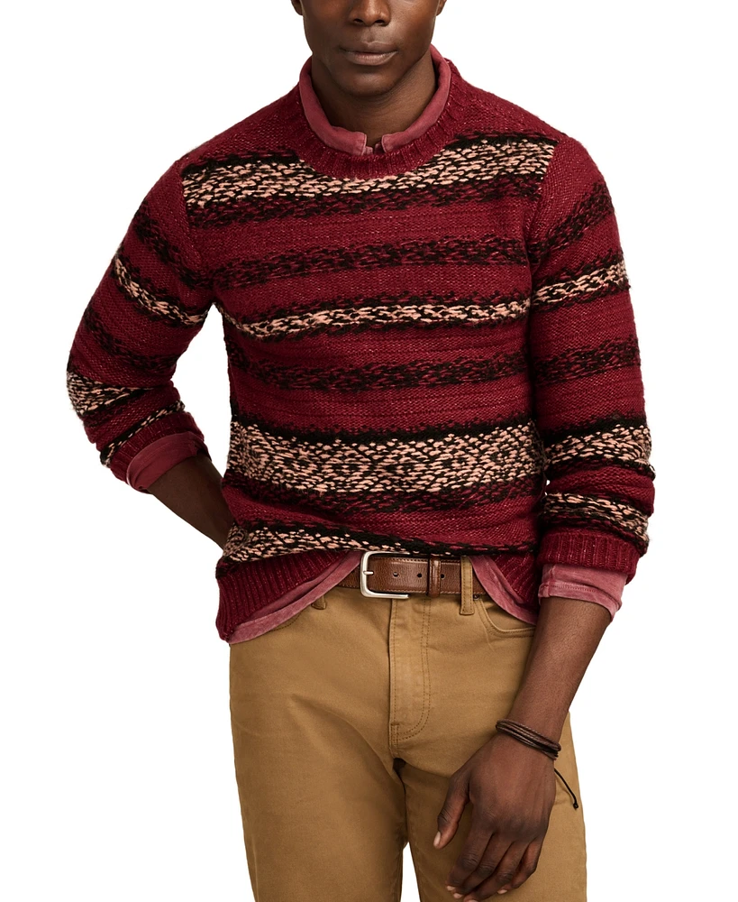 Lucky Brand Men's Fair Isle Long Sleeve Crewneck Sweater